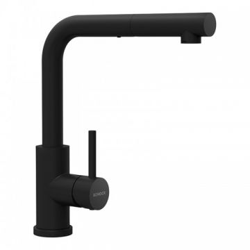 Baterie bucatarie Schock Kantus cu cap extractibil - Culoare Negru