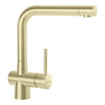 Baterie bucatarie Schock Laios magma - Culoare white gold