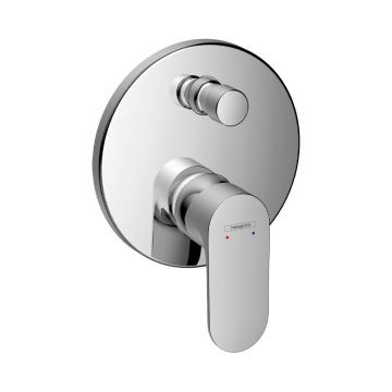 Baterie cada-dus Hansgrohe, Rebris S, cu montaj incastrat, crom