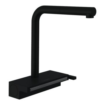 Baterie de bucatarie, Hansgrohe, Aquno Select M81 250, 2jet, sBox, negru mat