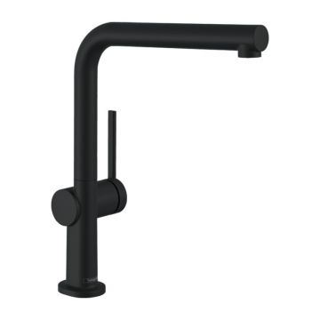 Baterie de bucatarie, Hansgrohe, Talis M54 270, 1 jet, negru mat