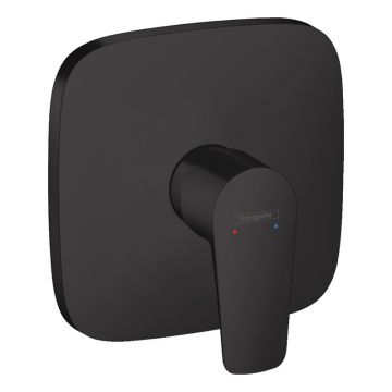 Baterie dus, Hansgrohe, Talis E, parte vizibila, negru mat