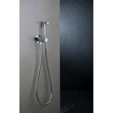 Baterie dus igiena intima Mariner Rubinetterie Logica, cu kit shut off - Culoare Crom