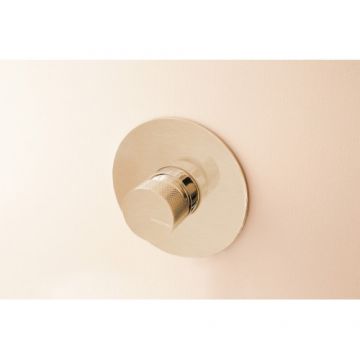 Baterie dus incastrata Sanycces Loop K rotunda, auriu periat - Culoare aur periat