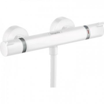 Baterie dus termostatata Hansgrohe Ecostat Comfort, alb mat - Culoare Alb pal