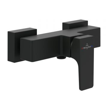 Baterie dus Villeroy & Boch Architectura Square negru mat