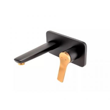 Baterie incastrata lavoar FDesign Seppia, negru rose-gold - Culoare Negru