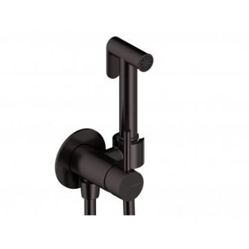 Set baterie dus igiena intima Sanycces Loop, metal gun - Culoare Negru