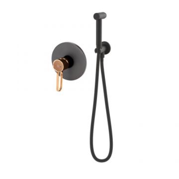 Set dus igiena intima FDesign Zaffiro, negru rose gold - Culoare Negru