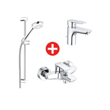 Set Promo 3 in 1 Kludi Pure&Style, pentru cada si dus, lavoar
