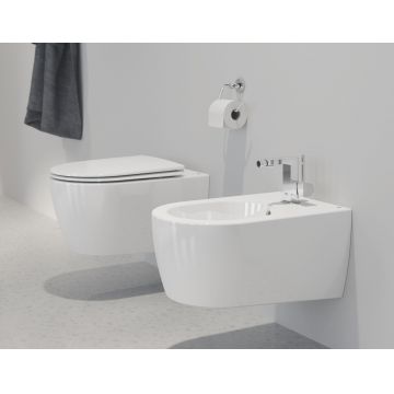 Baterie bideu Grohe Plus, furtune flexibile, crom,cartus ceramic-33241003