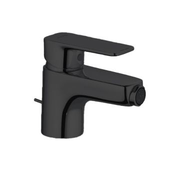 Baterie bideu Kludi, Pure & Style, ventil metalic, negru mat