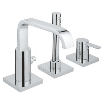 Baterie cada/dus 3 gauri, Grohe Allure, montare pe cada,fara corp incastrat-19316000
