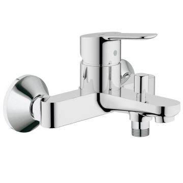 Baterie cada/dus Grohe Bau Edge, montare pe perete, crom-23334000