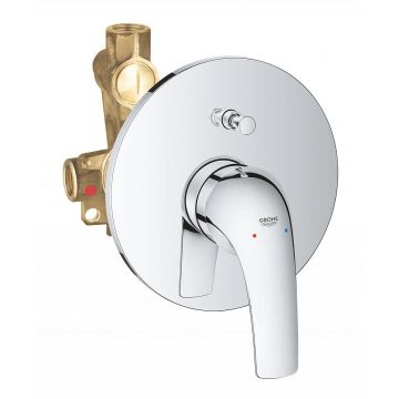 Baterie cada/dus  Grohe Start Curve, montaj incastrat, monocomanda, diverter, cartus ceramic, crom-29115000
