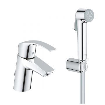 Baterie lavoar functie bideu Eurosmart New S,furtune flexibile, crom-23124002