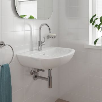 Baterie lavoar Grohe Bauloop 23763001, 3/8'', monocomanda, marimea L, pivotanta, Crom