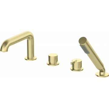 Baterie pentru cadă, 4-orificii, cu set de duș, Silia, BQS_R14M