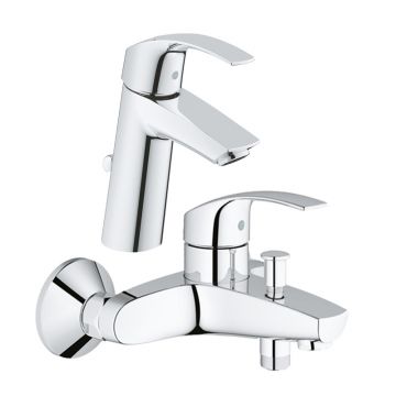 Pachet: Baterie cada/dus Grohe Eurosmart-33300002 + Baterie lavoar Grohe Eurosmart M size-23322001