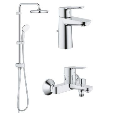 Pachet Grohe  Coloana dus Tempesta 210 (26381001), baterie cada/dus (23334000), baterie lavoar  (23328000)