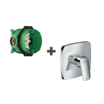 Set Baterie dus, Hansgrohe, Logis, Crom