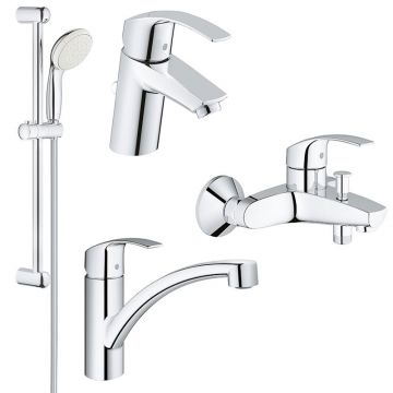 Set complet baterii baie si bucatarie Grohe Eurosmart New-(33265002,33300002,27853001,33281002)