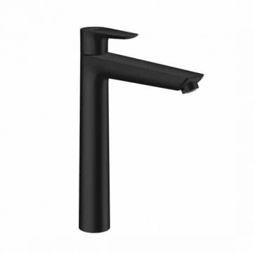Baterie inalta lavoar Hansgrohe Talis E cu ventil Negru Mat