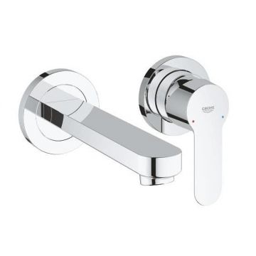 Baterie lavoar cu set inclus Grohe Bau Edge crom