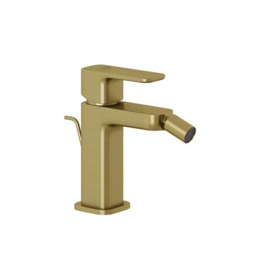 Baterie bideu Kludi, Renon, cu ventil cu tija, brushed gold