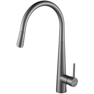 Baterie Bucatarie ECO DIAMOND PVD Monocomanda Gun Metal