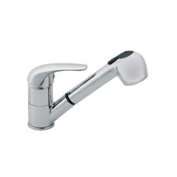 Baterie bucatarie, Ferro, Vasto, cu dus extractibil, crom