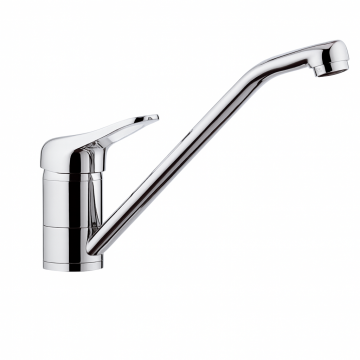 Baterie bucatarie Remer Rubinetterie Kitchen K40, monocomanda, finisaj cromat, pipa inalta 45grade, alama sanitara