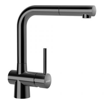 Baterie bucatarie Schock Laios cu dus extractibil - Culoare Copper Schock