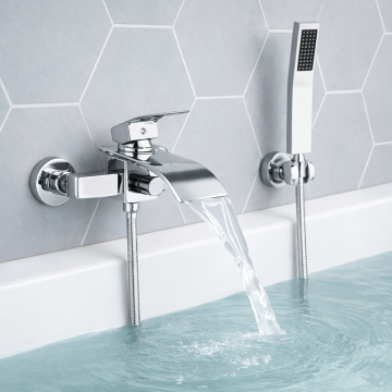 Baterie Cada Argintie Cu Dus De Mana - Default Title