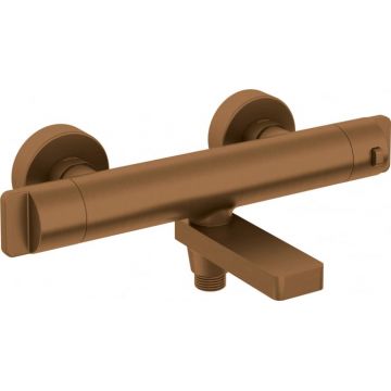 Baterie cada bronz periat, termostata, Deante Therm