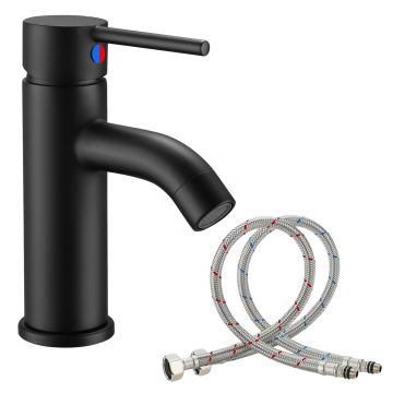 Baterie Chiuveta Baie,17 CM, Finisaje Premium, Negru - Default Title