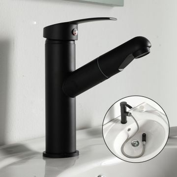 Baterie Chiuveta Baie, Pipa Extracabila,Negru, 18 CM - Default Title