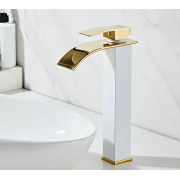 Baterie Chiuveta Baie, Tip Cascada,Alb-Auriu - Default Title