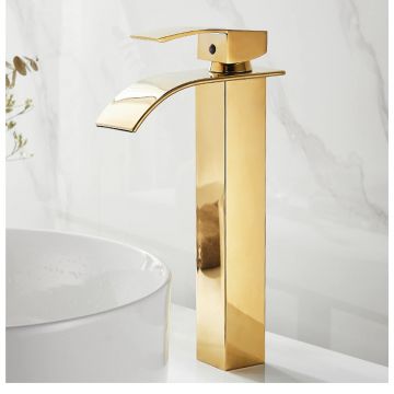 Baterie Chiuveta Baie, Tip Cascada,Aurie 30 CM - Default Title