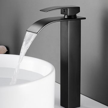 Baterie Chiuveta Baie, Tip Cascada, Neagra 30CM - Default Title