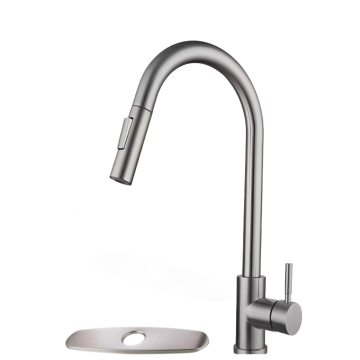 Baterie Chiuveta Bucatarie, Capat Extractabil,Argintie - Default Title