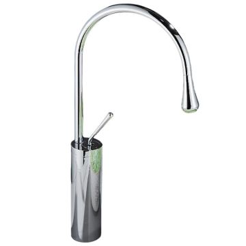 Baterie Chiuveta Lavoar Baie BisDesign , Culoare Crom Lucios, Model Modern, Pipa Subtire, Dimensiune 47 cm