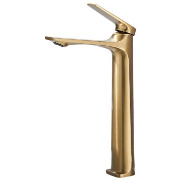 Baterie Chiuveta Lavoar Baie BisDesign , Material Premium, Stil Modern, Finisaj Auriu Mat, Dimensiune 31 cm