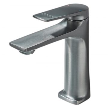 Baterie Chiuveta Lavoar Baie BisDesign , Material Premium, Stil Modern, Finisaj Gri, Dimensiune 17 cm