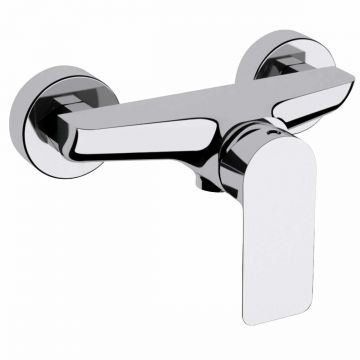Baterie de dus Remer Rubinetterie Infinity I33, monocomanda, montaj pe perete, cartus ceramic, cromat lucios, alama