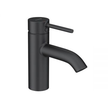 Baterie de lavoar, Kludi, Bozz, cu ventil, negru mat