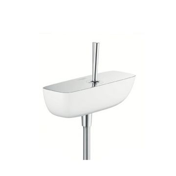 Baterie dus Hansgrohe, Puravida, monocomanda, alb crom