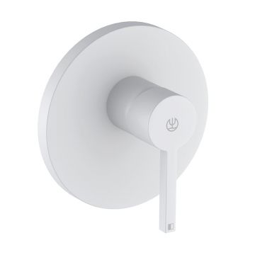 Baterie dus, Kludi, Nova Fonte, parte vizibila, alb mat