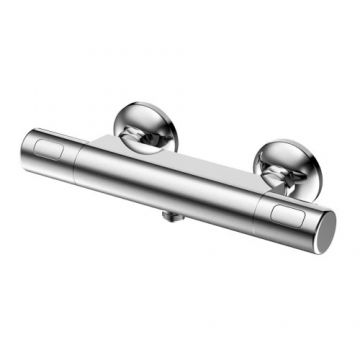 Baterie dus termostatata Wellis Terra - Culoare Crom