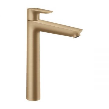 Baterie lavoar cu ventil, Hansgrohe, Talis E 240, bronz periat